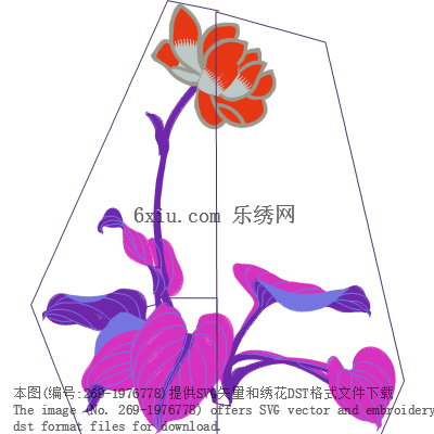 svg矢量绣花图下载