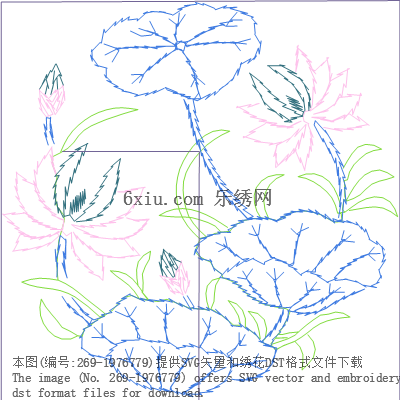 svg矢量绣花图下载