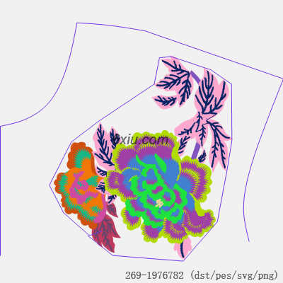 svg矢量绣花图下载