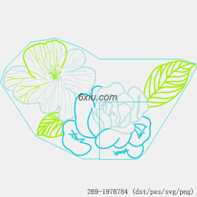 svg矢量绣花图下载