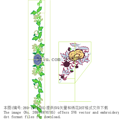 svg矢量绣花图下载