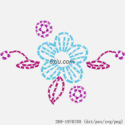 svg矢量绣花图下载