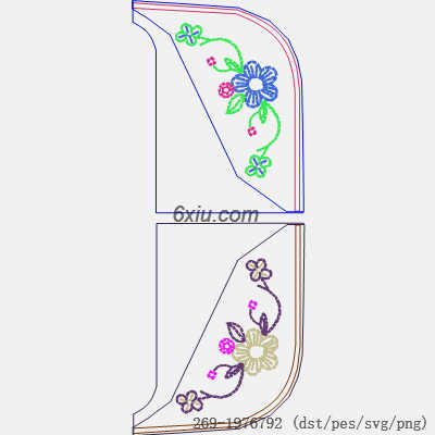 svg矢量绣花图下载