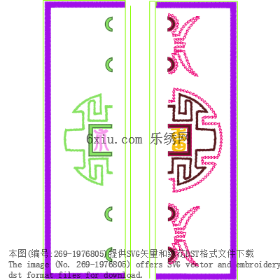 svg矢量绣花图下载