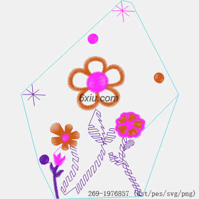 svg矢量绣花图下载