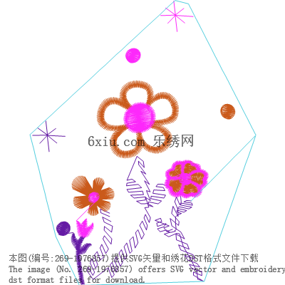 svg矢量绣花图下载