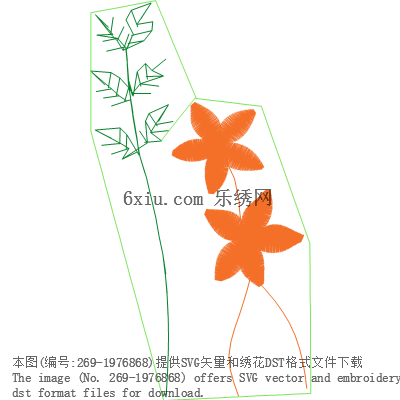 svg矢量绣花图下载