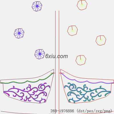 svg矢量绣花图下载