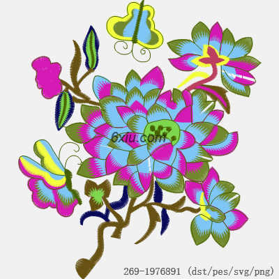 svg矢量绣花图下载