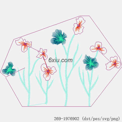 svg矢量绣花图下载