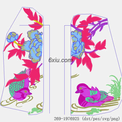 svg矢量绣花图下载