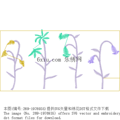 svg矢量绣花图下载