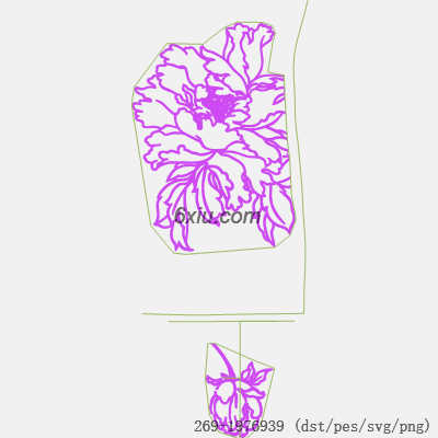 svg矢量绣花图下载