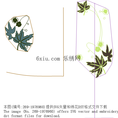 svg矢量绣花图下载