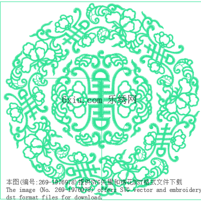 svg矢量绣花图下载