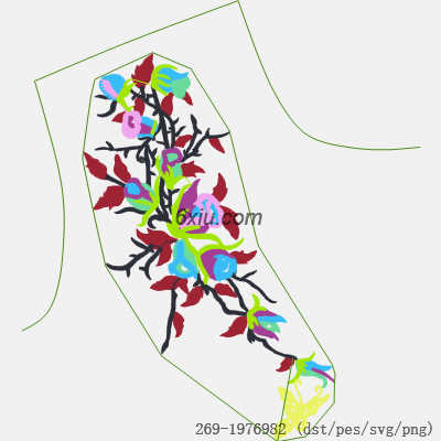 svg矢量绣花图下载