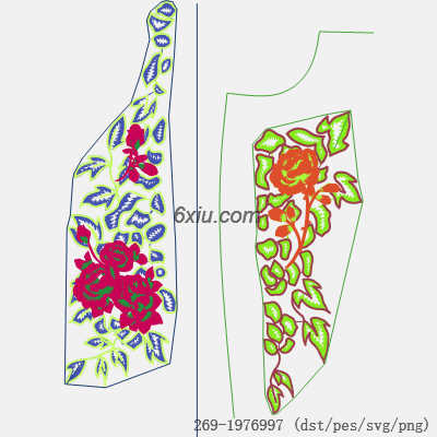 svg矢量绣花图下载