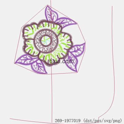 svg矢量绣花图下载