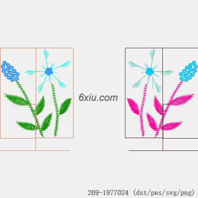 svg矢量绣花图下载