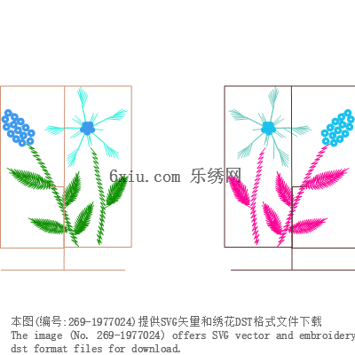 svg矢量绣花图下载