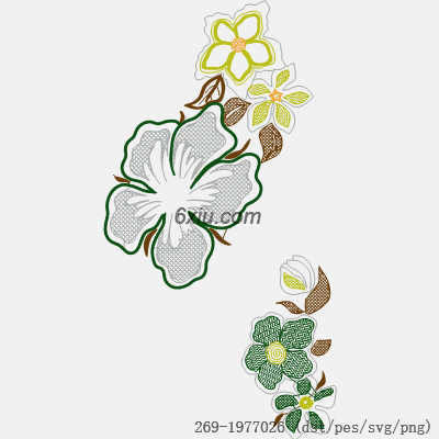 svg矢量绣花图下载