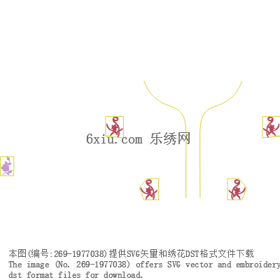 svg矢量绣花图下载