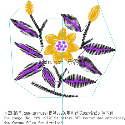 svg矢量绣花图下载