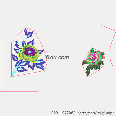 svg矢量绣花图下载