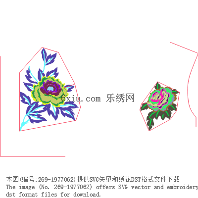 svg矢量绣花图下载