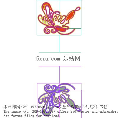 svg矢量绣花图下载