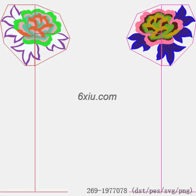 svg矢量绣花图下载