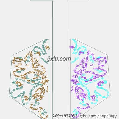 svg矢量绣花图下载