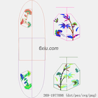 svg矢量绣花图下载