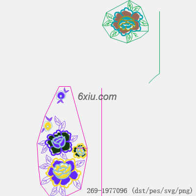 svg矢量绣花图下载