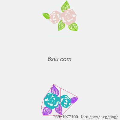 svg矢量绣花图下载