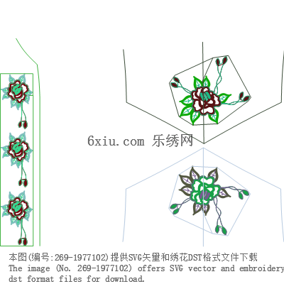svg矢量绣花图下载