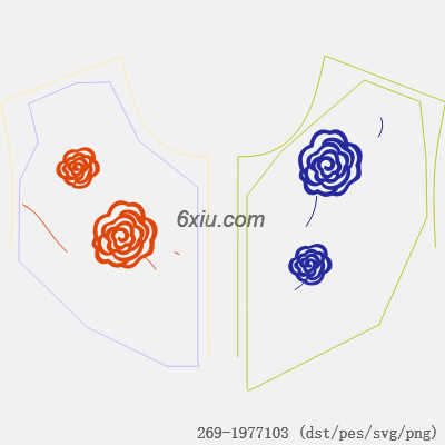 svg矢量绣花图下载