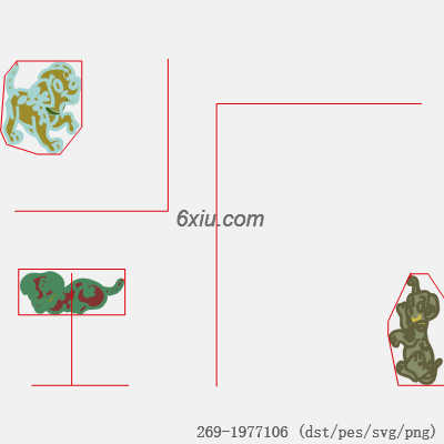 svg矢量绣花图下载