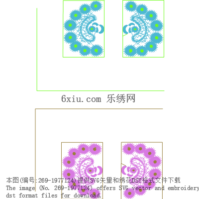 svg矢量绣花图下载