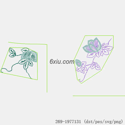 svg矢量绣花图下载