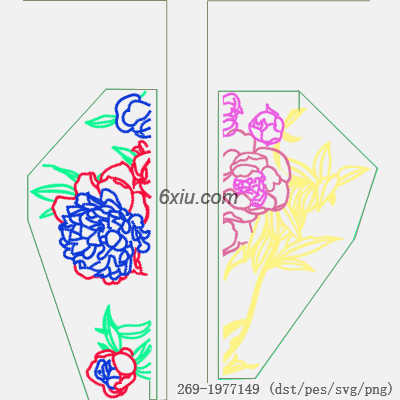 svg矢量绣花图下载