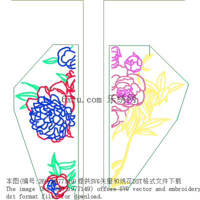 svg矢量绣花图下载