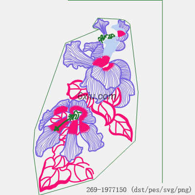 svg矢量绣花图下载
