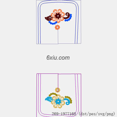 svg矢量绣花图下载