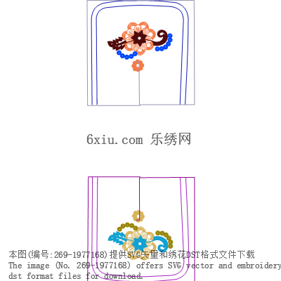 svg矢量绣花图下载