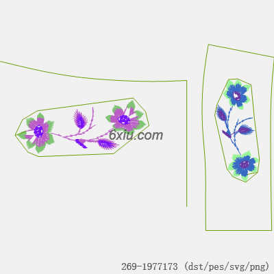 svg矢量绣花图下载