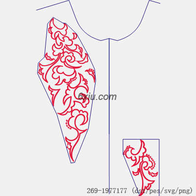 svg矢量绣花图下载