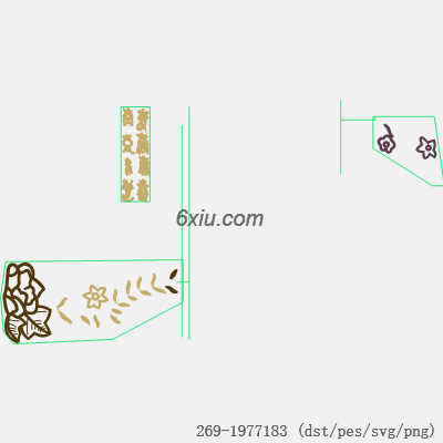 svg矢量绣花图下载