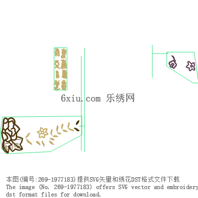 svg矢量绣花图下载