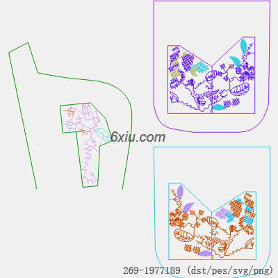 svg矢量绣花图下载